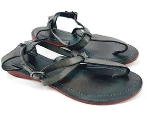 Frye Taylor Sandals‎ Leather Thong Blue/Green Women’s 8.5 Bohemian thumbnail 1