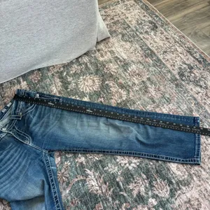 Vintage Miss Me Denim Capri Jeans 32 Angel Wing Embroidered Pockets Y2K Mcbling thumbnail 15