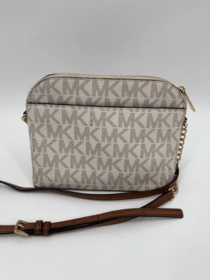 Michael Kors Vanilla and Cedar Signature Stripe Crossbody thumbnail 4
