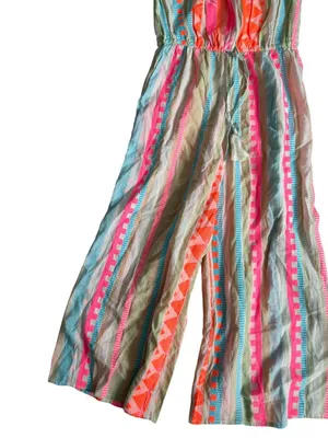 ELAN Strapless Multicolor Jumpsuit Size Large NEW NWT thumbnail 6