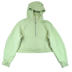 Lululemon Scuba Oversized Half-Zip Hoodie Dewy Green W3DM4S XS/S thumbnail 1