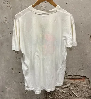 Vintage 80s Bahamas White Short Sleeve Neon Logo Graphic Tee XL thumbnail 5