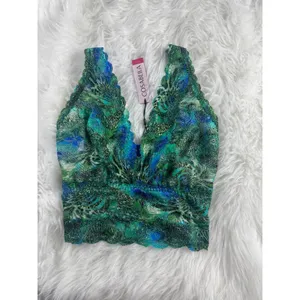 Cosabella Printed Curvy Plunge Longline Bralette Nirvana Size XS thumbnail 6
