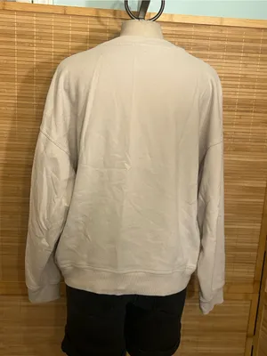 Calvin Klein Performance light tan crewneck long sleeve sweatshirt woman’s L thumbnail 3