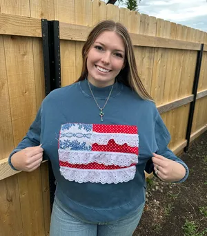 Rework sweatshirt Blue thumbnail 1