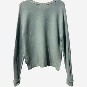 The Normal Brand Lounge Set Helen Knit Sweater Henley Top Wide Leg Pants XS / S thumbnail 6
