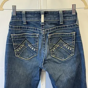 Ariat‎ TALL Women's Mid Rise Boot Cut Real Riding Jeans W25 10011683 Denim thumbnail 6