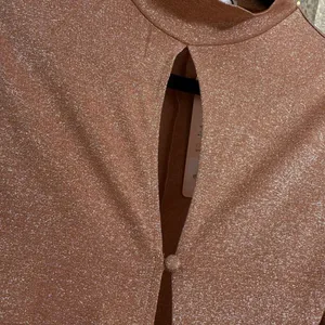 House of CB London Concha Pink Sparkle Cutout Long Sleeve Bodysuit NWT thumbnail 3