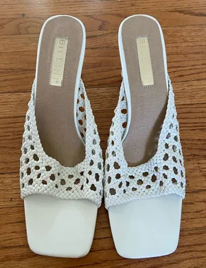 Billini White Olsen Heeled Sandals Size 9 thumbnail 1