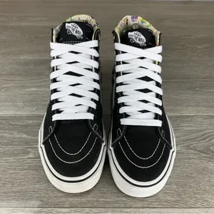 Womens Black/White Z 20 Vans Oldskool Hi top canvas skate shoes size 5.5 thumbnail 5