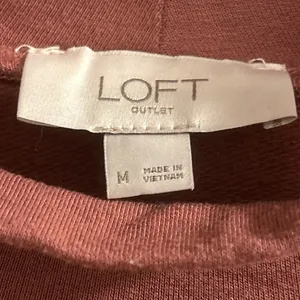 LOFT Outlet Mock Neck Short‎ Sleeve Midi Dress Rust Red Size Medium Brown thumbnail 4