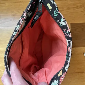 Vera Bradley Tangerine Twist Quilted Triple‎ Zip Hipster Cross Body Floral Purse thumbnail 4