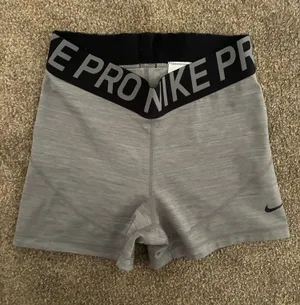 Grey Nike Pro Shorts thumbnail 1