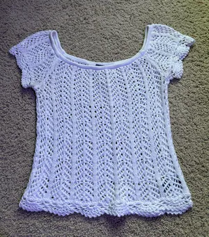 Aerie Crochet Crop Top thumbnail 1