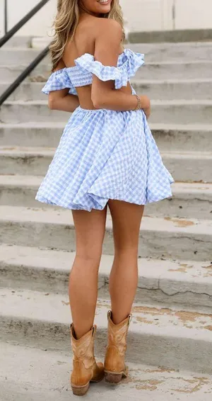 These Three Boutique Blue Easter Dress thumbnail 3