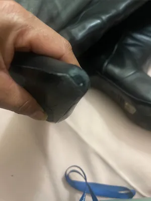 STUART WEITZMAN BLACK LEATHER NAOMI 50 BOOTS SIZE 8.5 thumbnail 10