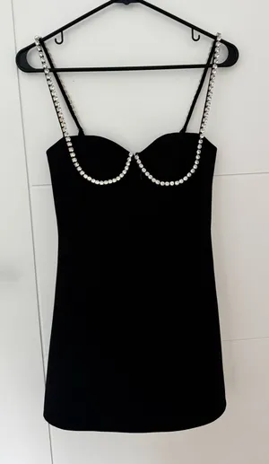 Majorelle Mini Dress Revolve Black thumbnail 1