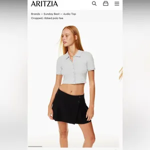 Aritzia Sunday Best Audio Top - Cropped Knit Buttondown Polo thumbnail 4