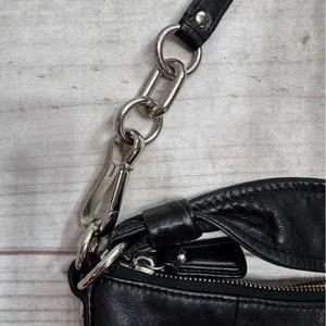 Coach Kristin Convertible Hobo Bag Black Leather Shoulder Bag No. G1076-14783 thumbnail 7