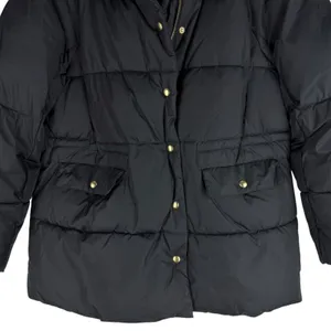 J. Crew New Chateau Puffer Coat Water Resistant Black Size M thumbnail 5