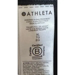 Athleta Women's Jackets Full Zip Thumb Holes‎ Running Outdoor Stretch Black XL thumbnail 6