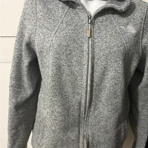 The North Face Heathered Gray Zip-Up Jacket thumbnail 1