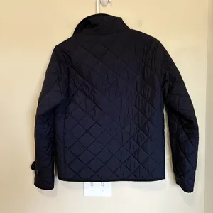 Ralph Lauren Sport Jacket Quilted Light Puffer Navy Coat Small Accent Cuffs Logo thumbnail 7