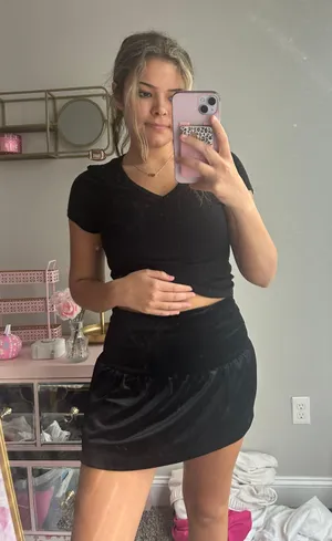 Black Velvet Skirt thumbnail 1