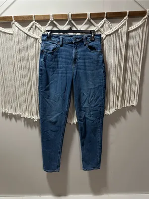 American Eagle Outfitters Women's High-Rise Slim Jeans in Blue thumbnail 4