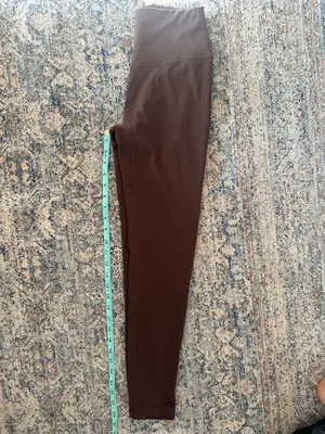 Laslulu Foldover High Waist Yoga Leggings Brown Size M thumbnail 5