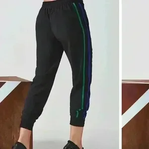 NWT Fabletics Valerie Slouch Jogger Drawstring Waist Contrasting Colors L Black thumbnail 6