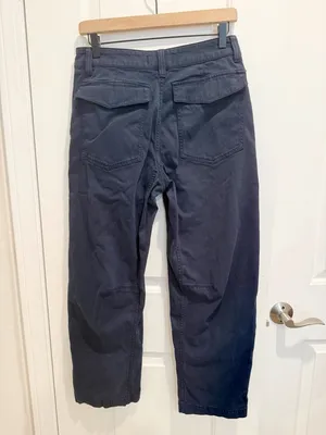 MADEWELL Darted Barrel Leg Pants Classic Navy Comfort Stretch size‎ 26 NS282 thumbnail 6