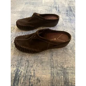 Naturalizer Brown Suede Leather Keenan Mule Clogs Size 7 thumbnail 4