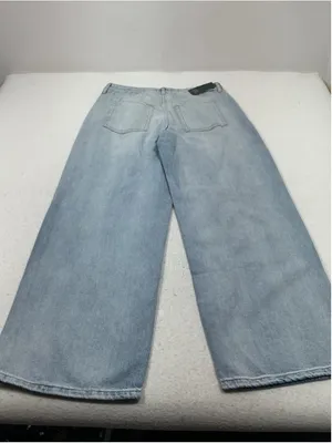 Wild Fable Women’s Low Rise Baggy Light Wash Blue Denim Jeans Size 10 thumbnail 2