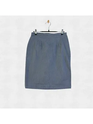 Gray Pencil Skirt Size 6 Small Stretch Work Business Casual Office Siren Career thumbnail 2