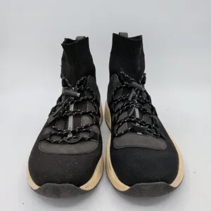 Alo Yoga Wanderer Sneaker Black Knit High Top Sock Fit‎ Women 8 A0058W-BLACK thumbnail 3