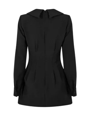 ODD MUSE THE ULTIMATE MUSE LONG SLEEVE COLLARED MINI DRESS Size: S thumbnail 4
