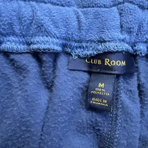 Club Room Fleece Pajama‎ Pants Men's M Navy Solid Drawstring Elastic Waist thumbnail 4