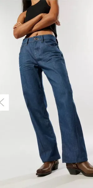 NWOT BDG Urban Outfitters Jet Twisted Blue Straight Leg Jeans 28 thumbnail 1