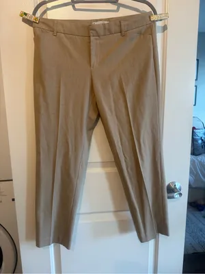 GAP Cropped Tailored Ankle Pants in Taupe thumbnail 2