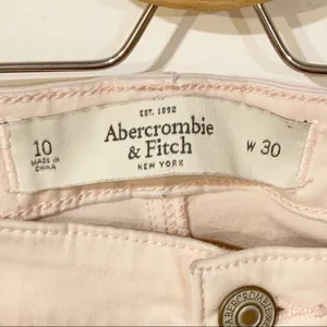 Abercrombie &‎ Fitch Size 10 Light Pink Skinny Cotton Jean thumbnail 3