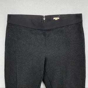 J. Crew Charcoal Stretch‎ Mid Rise Pixie Pant Seamed Skinny Exposed Zipper thumbnail 3