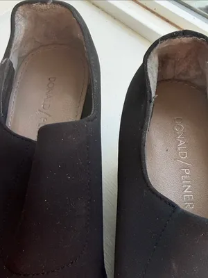 Donald J. Pliner Black Platform Slip-On Shoes thumbnail 9