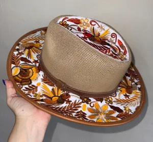 Sammy Hats Embroidered Floral Bird Western Cowboy Hat Size Medium thumbnail 1