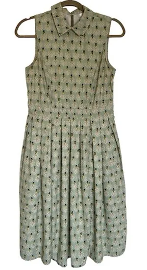 eShakti Retro Style Sleeveless Collard Dress Size 6 thumbnail 1