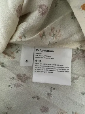 Reformation Emmaline Floral Print Mini Dress thumbnail 8