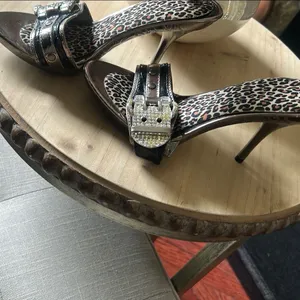 Bolaro Y2K Vintage Diamond Belt Strap Clog Sandals Size 6 thumbnail 2