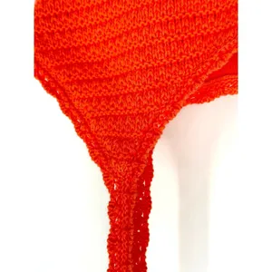 Aerie Summer Nights Tank Crochet Crop Top Women Small Coral Boho Coastal Beach‎ thumbnail 6