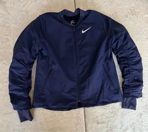 Nike Dri-FIT Navy Blue Athletic Track Jacket thumbnail 1