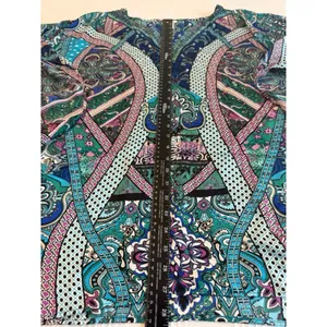 Chicos Paisley Pullover Kimono NWOT Boho Resort Wear Silky Poncho Tunic Top L XL thumbnail 3